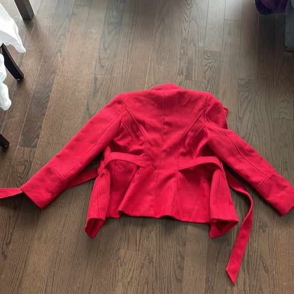 Guess pea coat, size large in the colour red. - Picture 3 of 3